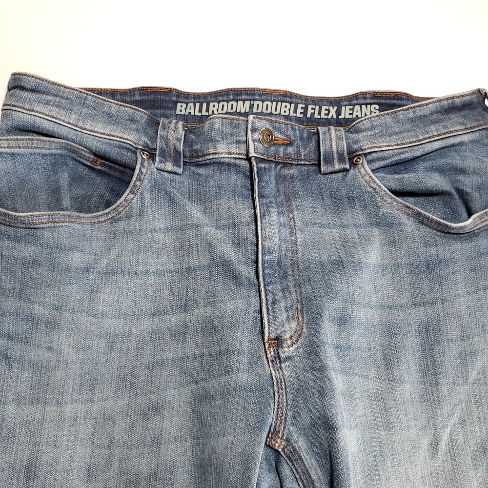 Duluth Mens 36x32 (38x31.5) Blue Ballroom Double Flex Jeans Blue